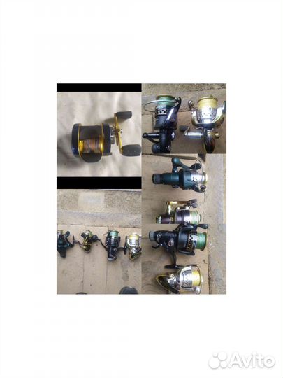 Катушки рыболовные бу