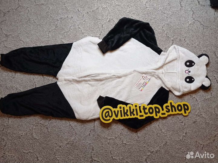 Пижама кигуруми панда 120 см, L