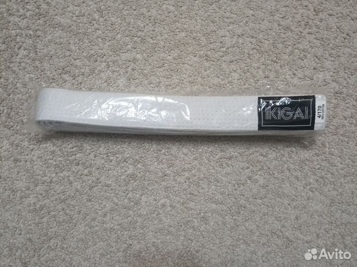 Пояс для дзюдо белый