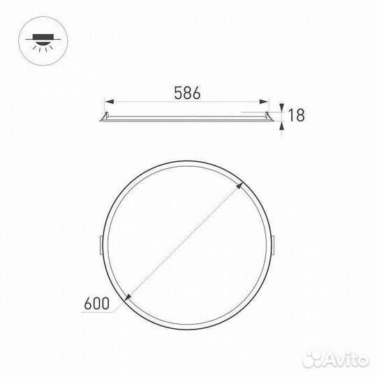 Встраиваемый светильник Arlight DL edge 020438(1)