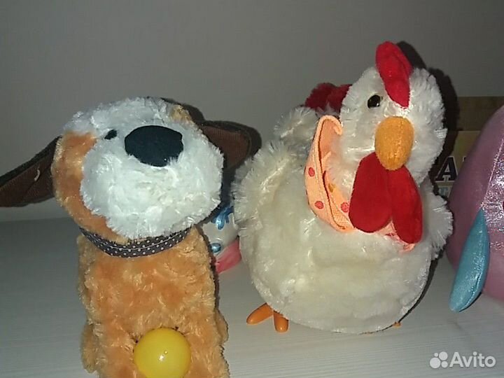 Интерактивный щенок антошка и чудо курочка