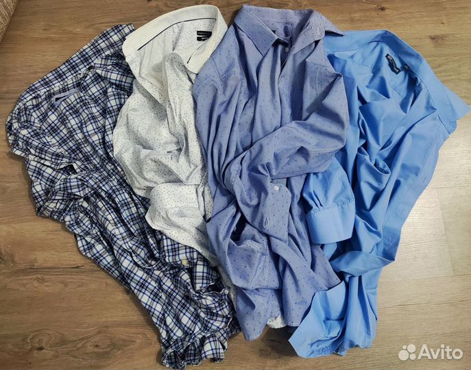 Пакет из мужских рубашек для рукоделия