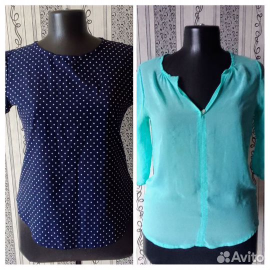 Женские рубашки и блузки 44 46 пакетом