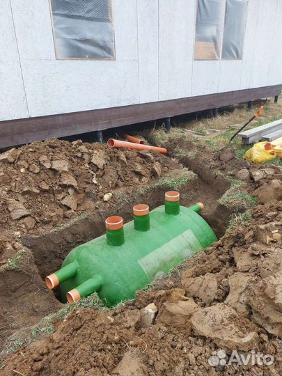 Септик смонтируем за день