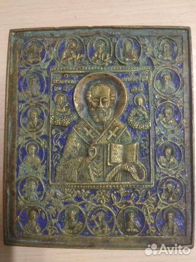 Старообрядческая икона Николая чудотворца