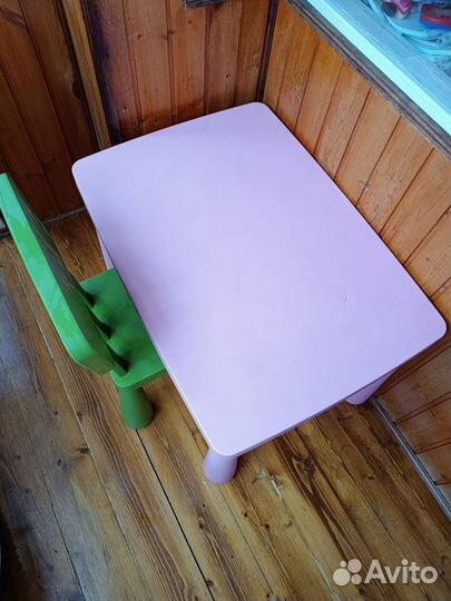 Стол и стул IKEA Mammut