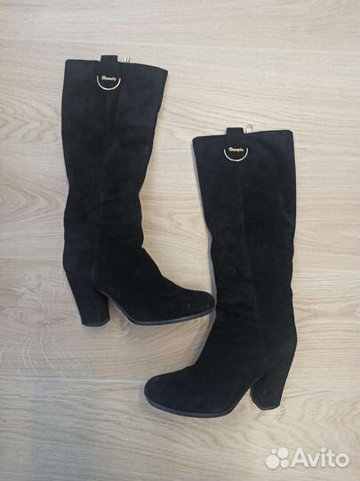 Сапоги женские натуральная замша на осень 39