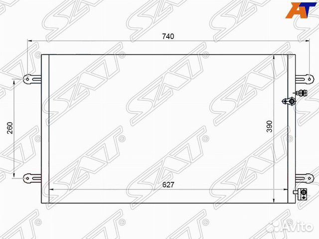 Радиатор Audi A6 2005-2011 stad053940