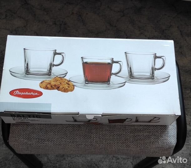 Чайные чашки, стеклянные