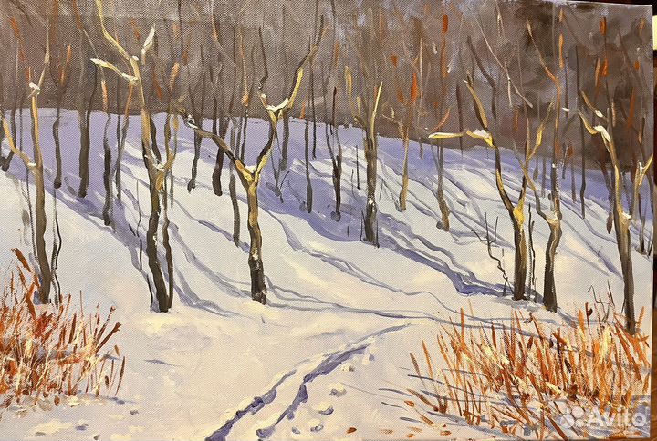 Картина маслом на холсте пейзаж