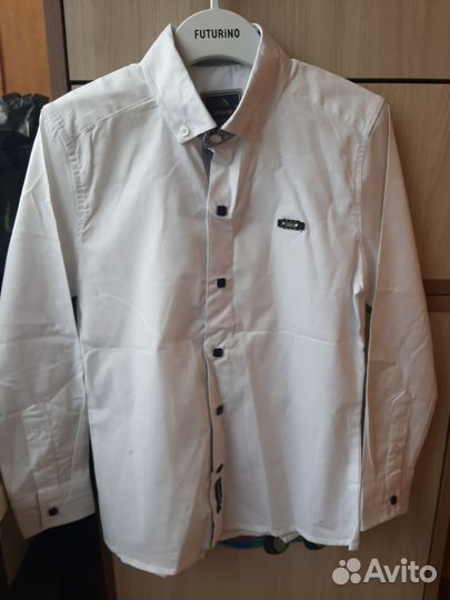 Белая рубашка slim