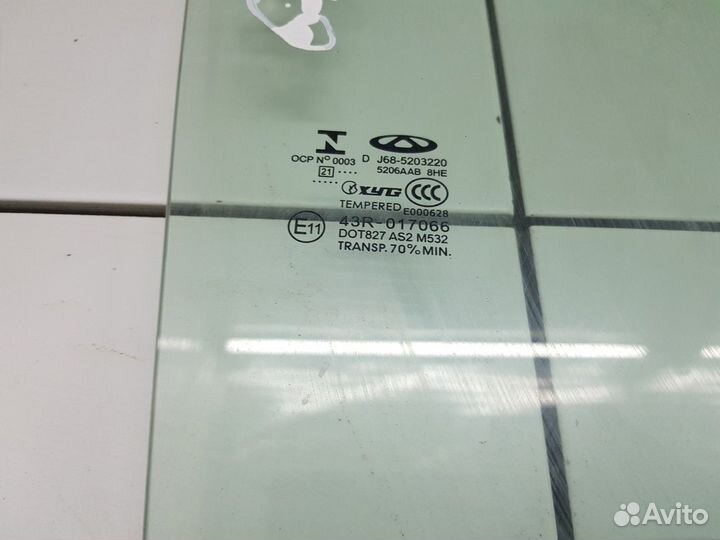 Стекло двери заднее правое (Chery Tiggo 4)