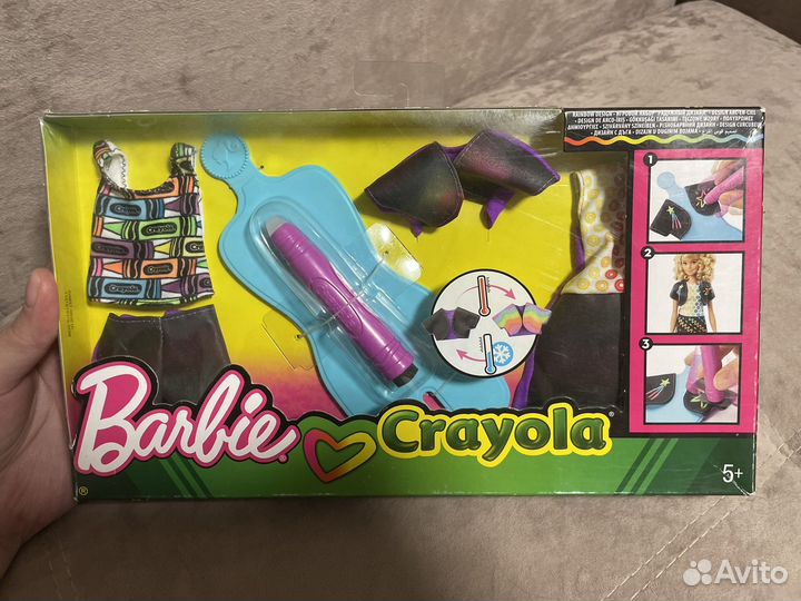 Набор Barbie Crayola раскрась наряды FHW87