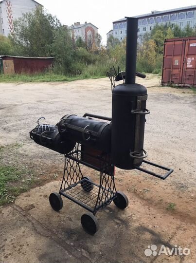 Мангал коптильня гриль