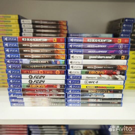 Игры оптом - микс PS4, PS5 - отправка Авито