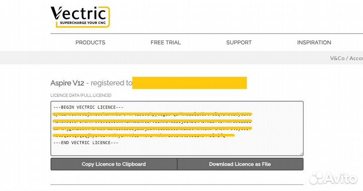 Лицензия Vectric Aspire Pro 12 (Полная версия)