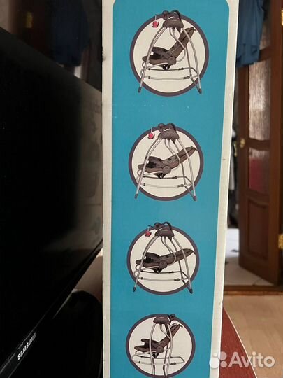 Детские электрокачели Icanfly 2 в 1 с адаптером