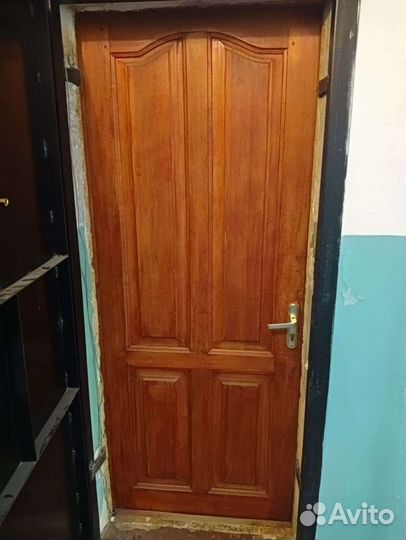 Дверь входная бу деревянная с коробкой