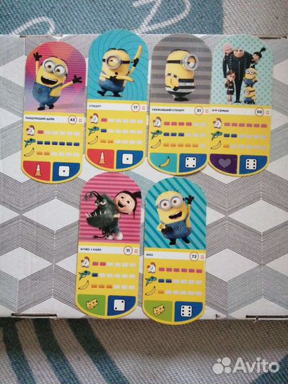 Игровые карточки Миньоны