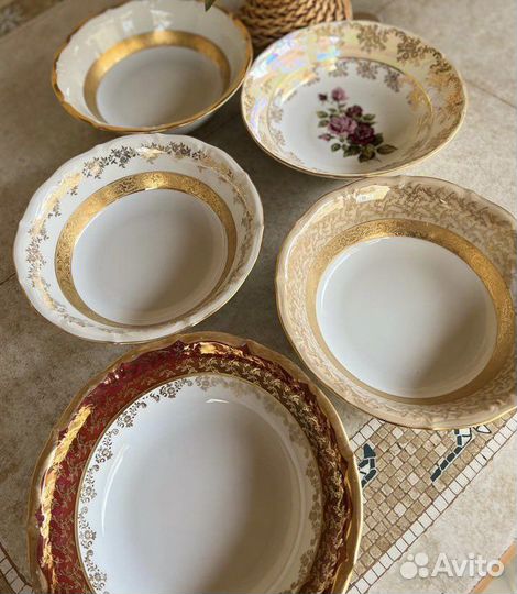 Салатники и лодочки чешские