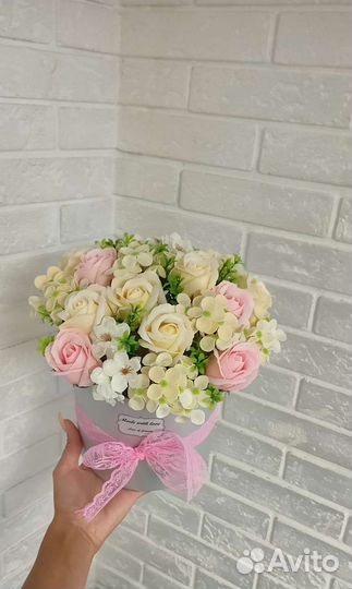 Букет из мыльных роз