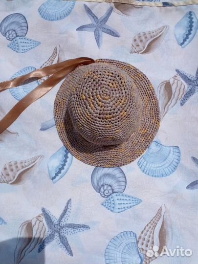 Шляпа из рафии