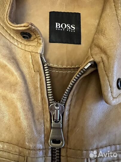 Кожаная куртка hugo boss