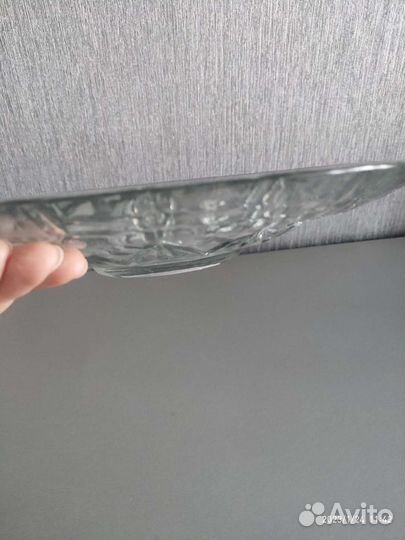 Блюдо большое стекло СССР