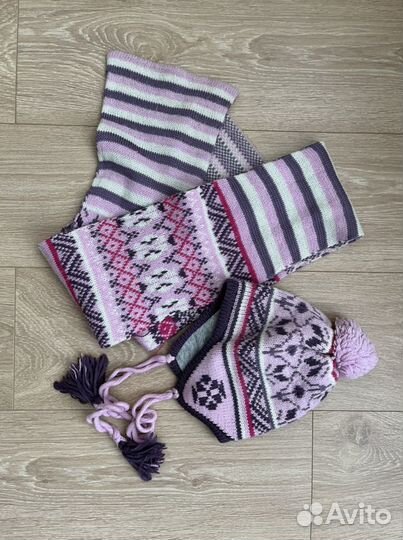Комплект шапка, шарф