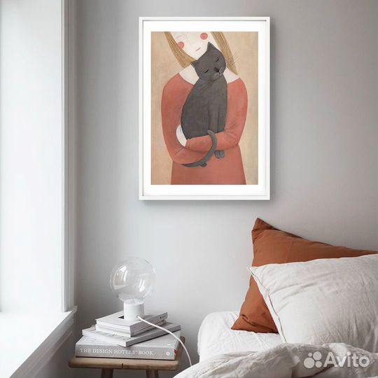 Постер с котом