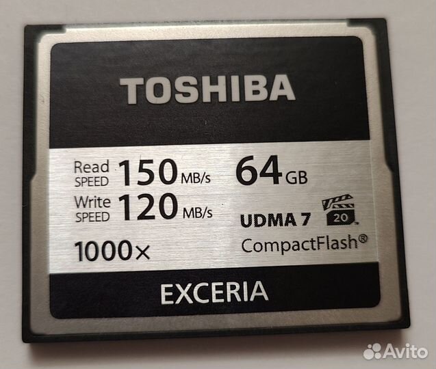 Карта памяти Toshiba Exceria CF 32Gb (150/120 Mb
