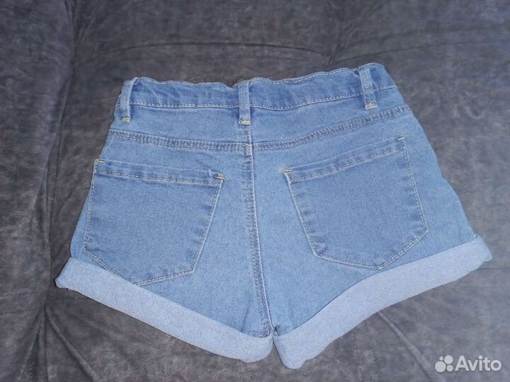 Джинсовые шорты для девочки 128 modis