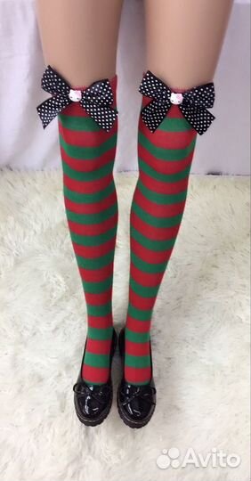 Гетры в полоску новые (разные цвета)