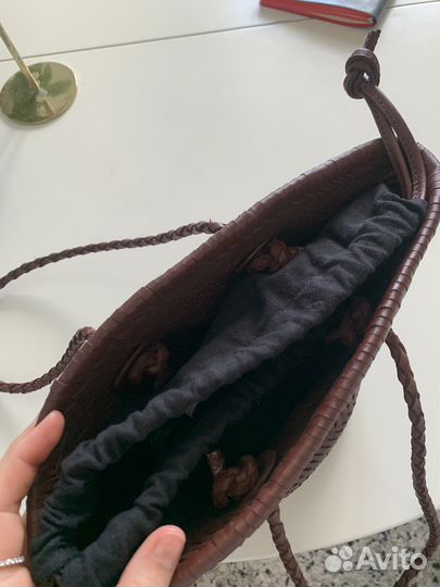 Сумка zara из натуральной кожи