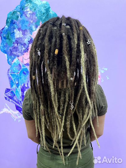 Де косы, дреды. Натуральные дреды. Комплекты
