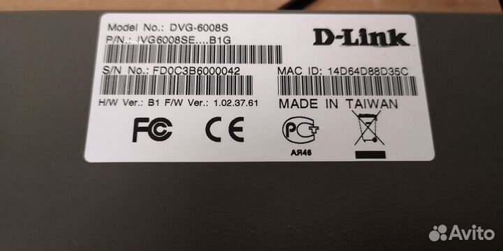 Шлюз D-Link DVG-6008S