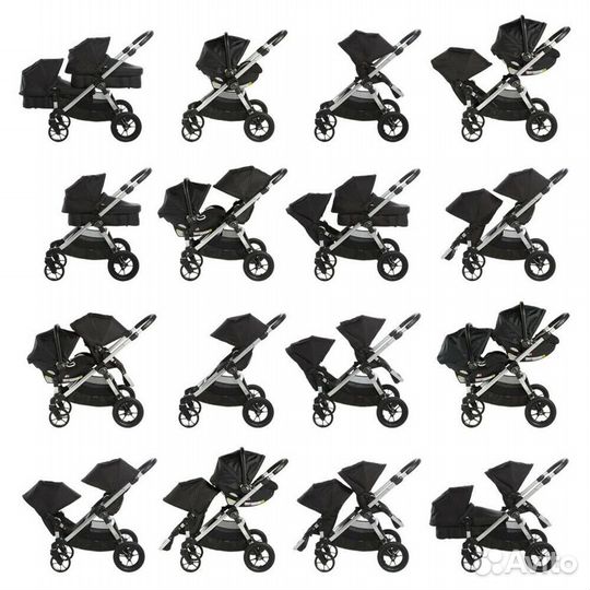 Коляска для погодок, двойни Baby jogger city selec