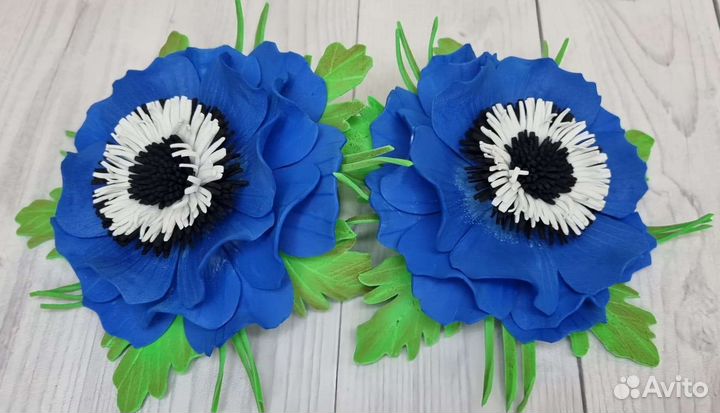 Резинки Анемоны ручной работы