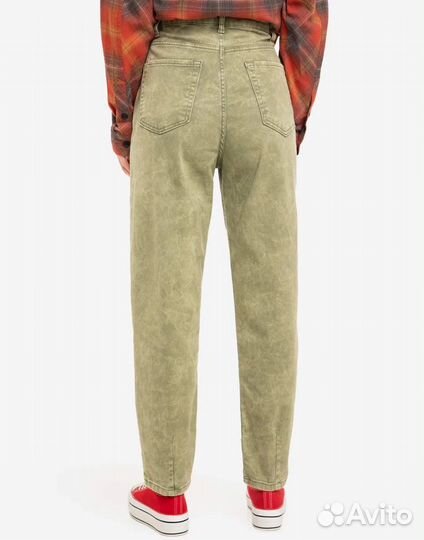 Джинсы вельветовые женские зелёные