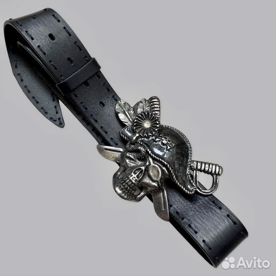 Vanzetti Эпотажный ремень кожа бронь редкий