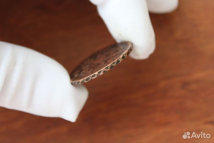 Деньга 1735 Анна Иоанновна в Твери