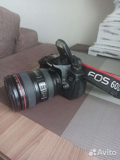 Продам фотоаппарат Canon 60d объектив, Зум 24-105