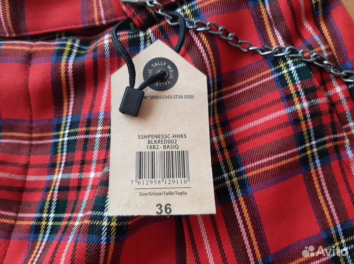 Tally Weijl Новые шорты красные в клетку