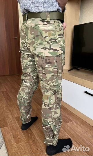 Штаны военные мультикам с наколенниками