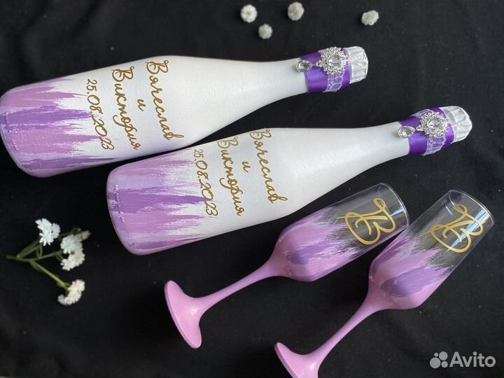 Свадебные бокалы на заказ