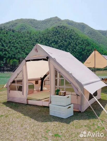 Палатка дом с надувным каркасом