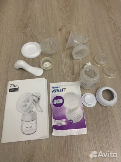 Молокоотсос ручной philips avent natural scf 330