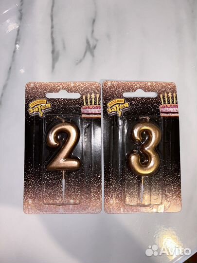 Свечи цифры на торт