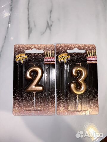 Свечи цифры на торт