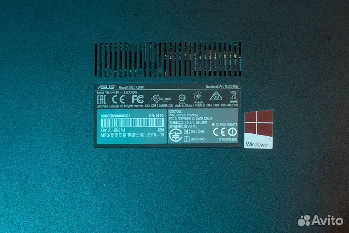 Ультрабук игровой asus K501U